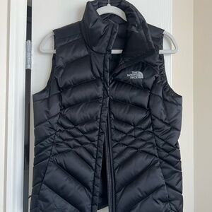 The North Face (TNF) Black Puffer Vest, size S